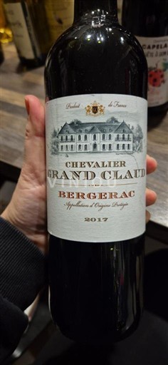Wijnen Rouge sec Chevalier Grand Claud 2017 Frankrijk Zuidwest-Frankrijk Bergerac AOC