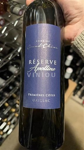 Sydvestfrankrig Gaillac Domaine Grand Chêne Réserve Apolline Ikke årgangsbestemt