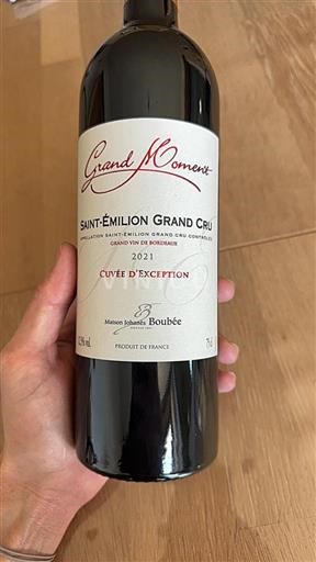 Bordeaux Saint-Émilion Grand Cru Grand Cru Maison Johanès Boubée Cuv%c3%a9e d%27Exception 2021