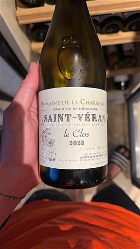 Vinos Blanc sec le Clos Domaine La Charmeraie 2023 Francia Borgoña Saint-Véran AOC