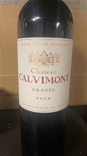 Bordeaux Graves Château Calvimont 2012