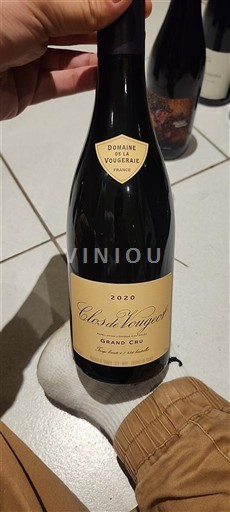 Burgundy Clos-de-Vougeot Grand Cru Domaine La Vougeraie Clos de Vougeot 2020