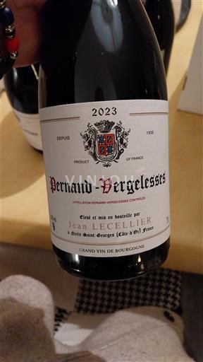 Víno Rouge sec Jean Lecellier 2023 Francie Burgundsko Pernand-Vergelesses AOC