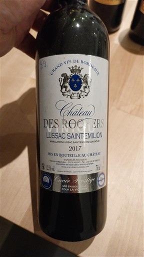 Bordéus Lussac-Saint-Émilion Château S Rochers 2017