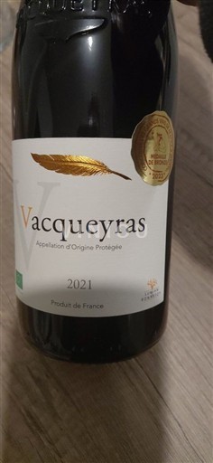 Rhônedalen Vacqueyras Lumian bonnefoy 2021