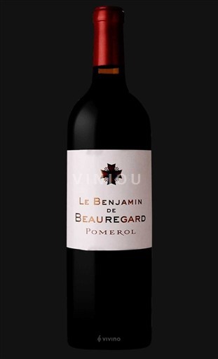 Bordeaux Pomerol Château Beauregard Le Benjamin de Beauregard Icke årgångsbetecknad