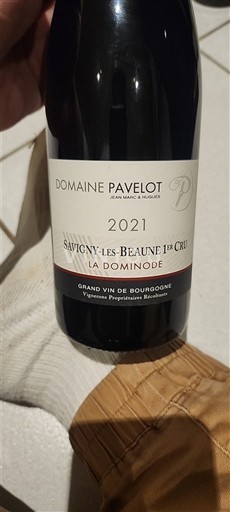 Wines Rouge sec La Dominode Domaine Pavelot 2021 France Burgundy Savigny-lès-Beaune AOC Premier Cru