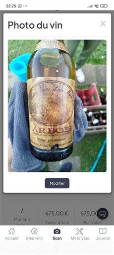 Jura Arbois Domaine Lucien Aviet Caveau de Bacchus Ei vuosikertaa