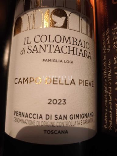 Toscana Vernaccia di San Gimignano Il Colombaio di Santa Chiara Campo della Pieve 2023