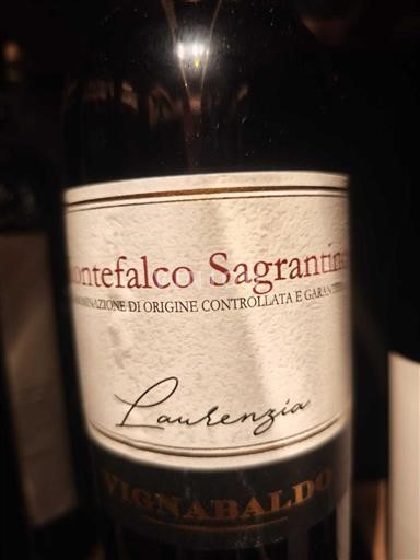 Umbrië Montefalco Sagrantino Vignabaldo Laurenzia 2017