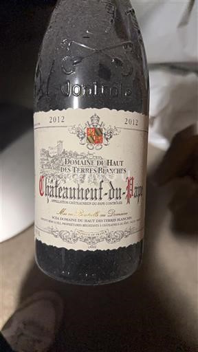 Valle del Ródano Châteauneuf-du-Pape. Domaine Haut des Terres Blanches 2012