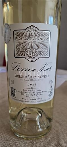 Provence Coteaux d'Aix-en-Provence Domaine Naïs 2024