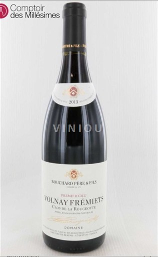 Wijnen Rouge sec Clos de la Rougeotte Bouchard Père & Fils 2013 Frankrijk Bourgondië Volnay AOC Premier Cru