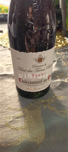 Valle del Ródano Châteauneuf-du-Pape. Domaine Haut des Terres Blanches Confidentia 2018
