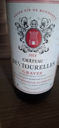 Bordeaux Graves Château S Tourelles 2018
