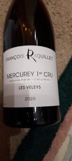 Burgundy Not Specified Premier Cru François Raquillet Les Veleys 2020
