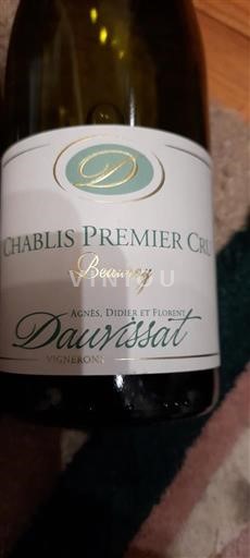 Burgundy Chablis Premier Cru Dauvissat Beauroy 2020