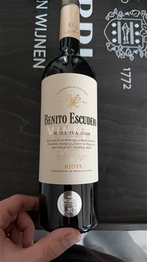 La Rioja Rioja Benito Escudero Reserva 2016