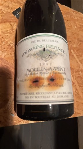 Beaujolais Moulin-à-vent Domaine Berrod Les Roches du Vivier 1997