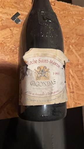 Vini Rouge sec Roche Saint-Martin 1997 Francia Valle del Rodano Gigondas AOC