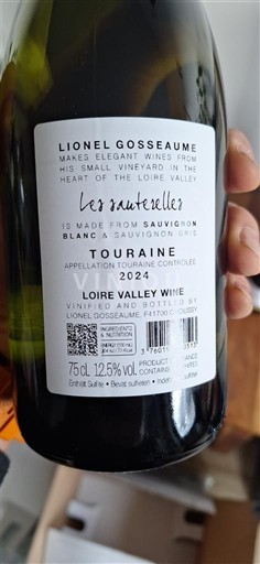 Thung lũng sông Loire Touraine Lionel Gosseaume Les Sauterelles 2024