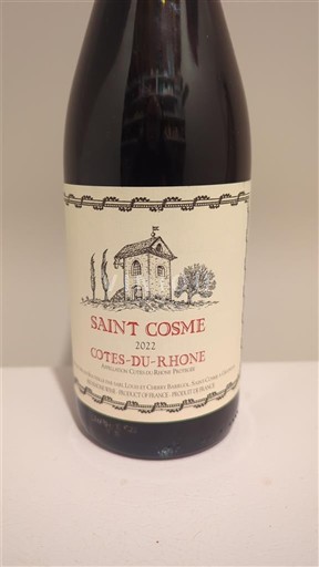 Rhônedalen Côtes du Rhône Saint Cosme 2022