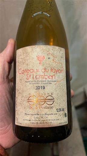 Dolina Loare Coteaux-du-Layon Domaine La Pipolière St Lambert 2019