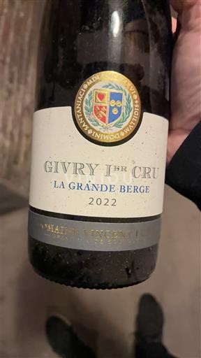 Borgonha Givry Premier Cru Domaine Vincent Lumpp La Grande Berge 2022