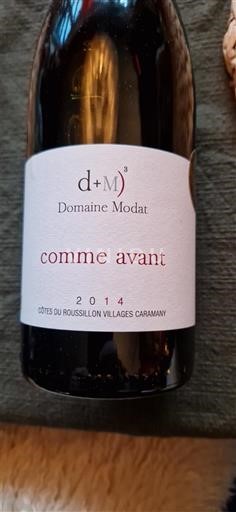 Roussillon Không được chỉ định Domaine Modat comme avant 2014