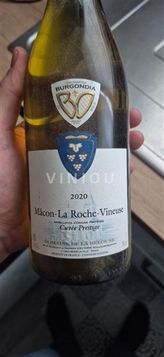 Vini Blanc sec Cuvée Prestige Domaine La Feuillarde 2020 Francia Borgogna Mâcon e Mâcon-Villages AOC