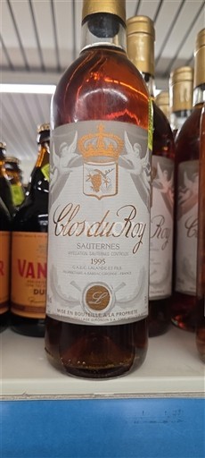 Bordeaux Sauternes Clos du Roy 1995