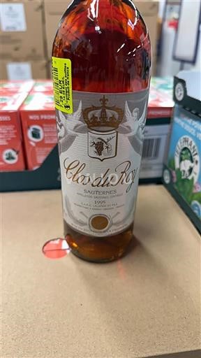 Bordeaux Sauternes Clos du Roy 1995
