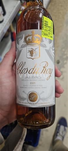 Bordeaux Sauternes Clos du Roy 1995