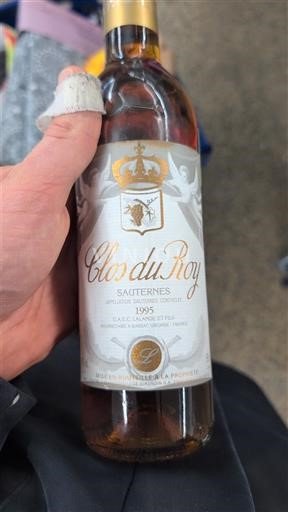 Bordeaux Sauternes Clos du Roy 1995