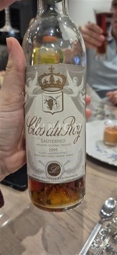 Bordeaux Sauternes Clos du Roy 1995