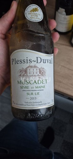 Thung lũng sông Loire Muscadet Sèvre et Maine Plessis-Duval 2019
