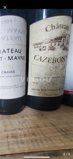 Bordeaux Graves Château Cazebonne 1985