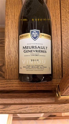 Burgundy Not Specified Premier Cru Ballot Millot & Fils Meursault Genevrières 2019