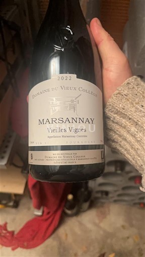 Borgoña Marsannay Domaine Vieux Collège Vieilles Vignes 2022