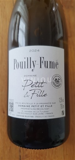 Údolí Loiry Pouilly-fumé Domaine Petit & Fille 2024