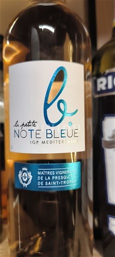 Rượu vang Blanc sec La petite Note Bleue Maîtres Vignerons de la Presqu'île de Saint-Tropez Non millésimé Pháp Provence, hạ lưu Rhône, Corse Địa Trung Hải IGP