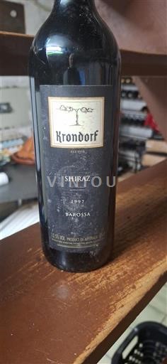 South Australia Barossa Valley Krondorf Shiraz 1997