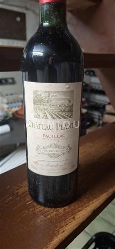 Bordeaux Pauillac Château Plantey 2003