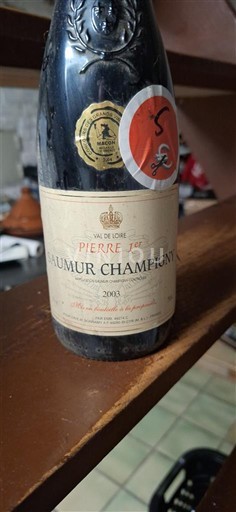 Loiren laakso Saumur-champigny Pierre 1er 2003