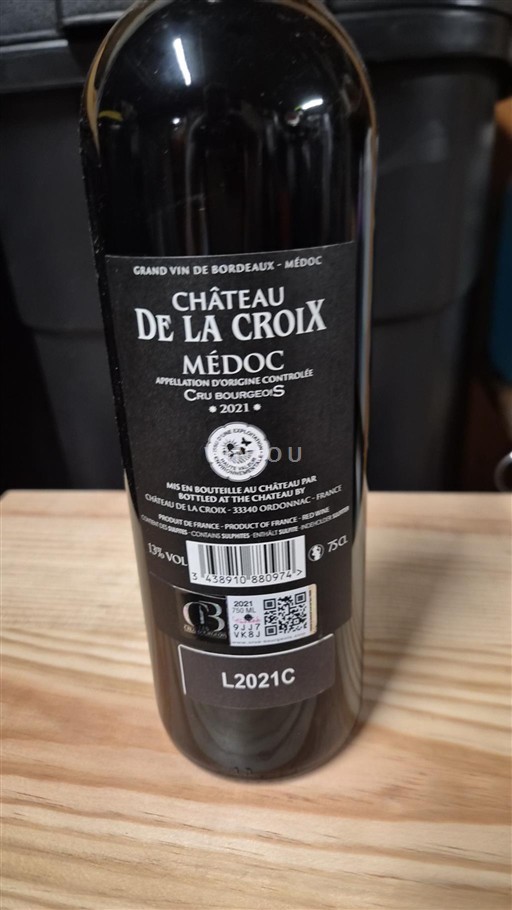 Bordeaux Médoc Château De La Croix 2021
