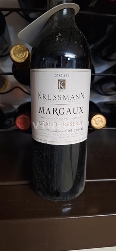Bordeaux Margaux Kressmann Grande Réserve 2001