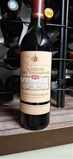 Bordeaux Lussac-saint-émilion Collectif des Baronnies La Coupe des Vignerons 2000