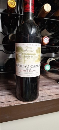 Burdeos Bordeaux Château Cazeau Prestige 1998