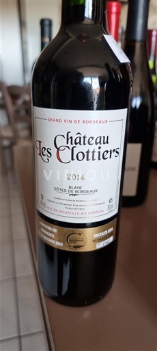 Bordeaux Côtes de Blaye Château Les Clottiers 2014