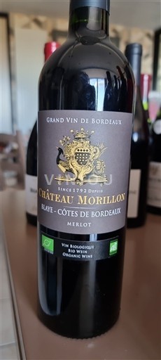 Burdeos Blaye-Côtes de Burdeos Château Morillon Sin añada